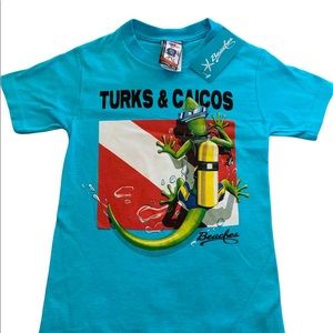 New With Tags Turks & Caicos Deep Sea Diving T Shirt